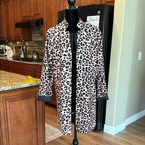 Leopard Print Long Coat